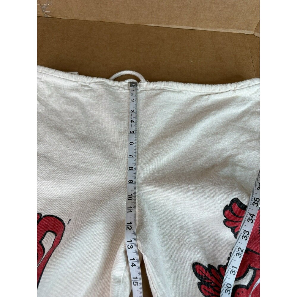 Vintage Iowa State Cyclones Canvas Pants, Large/one Size, Beige 1980s Drawstring - Picture 7 of 9